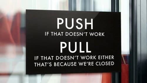Norman Doors - To Push or To Pull?
