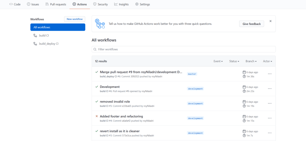 React App and GitHub Actions
